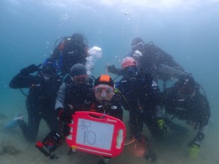 お祝いダイビング